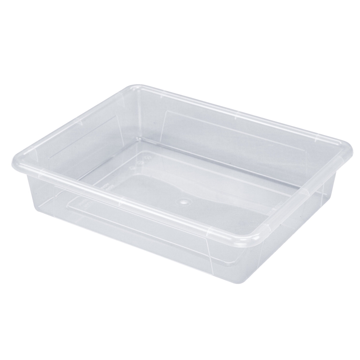 Picture of Storex Industries 2023878 10.75 x 13.25 x 3 in. School Smart Storage Tray&#44; Letter Size&#44; Translucent
