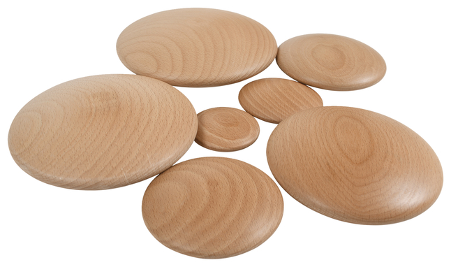 Picture of Learning Advantage 2041022 TickiT Natural Wooden Buttons&#44; Set of 7