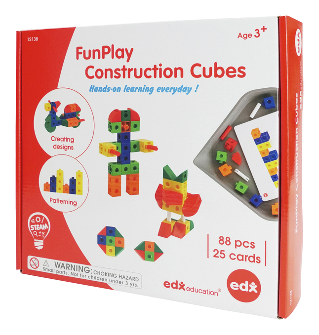 Picture of Learning Advantage 2090513 FunPlay Construction Cubes