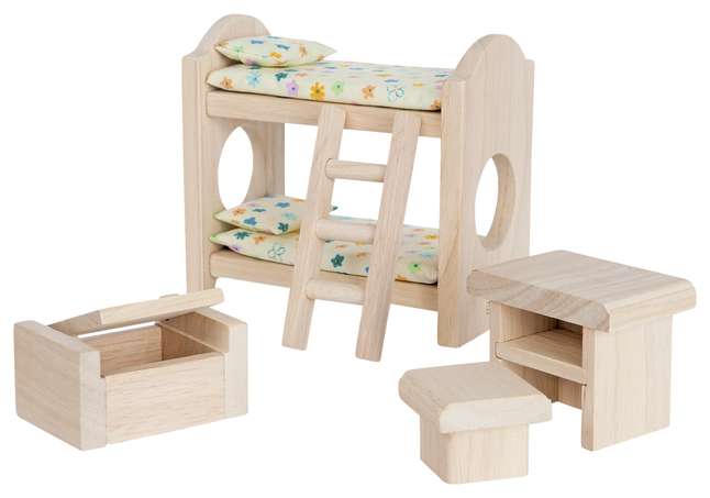 Picture of Plantoys 2051244 Classic Furniture Children Room Set