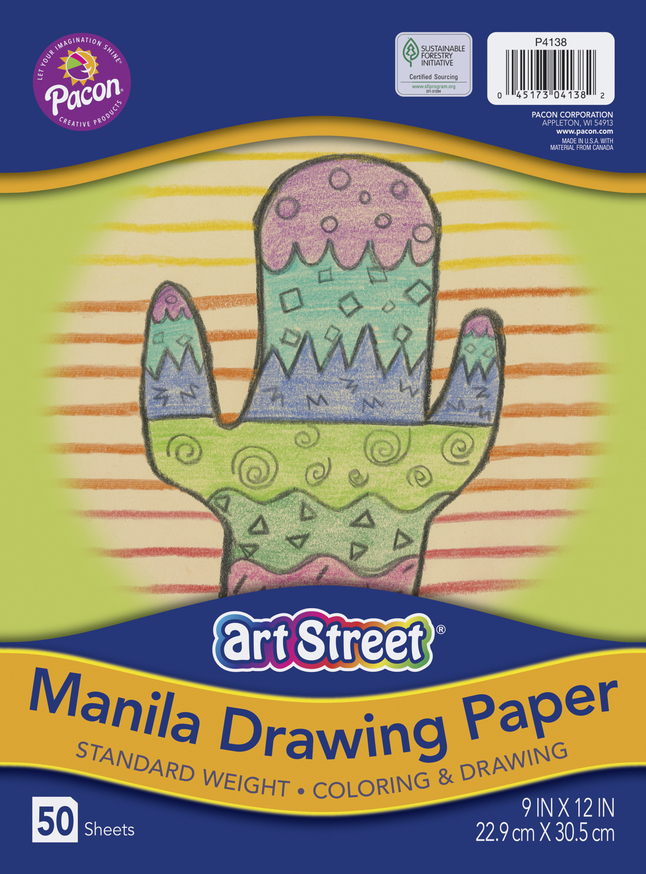 Picture of Dixon Ticonderoga 2047925 9 x 12 in. Art Street Drawing Paper&#44; Manila - 50 Sheets