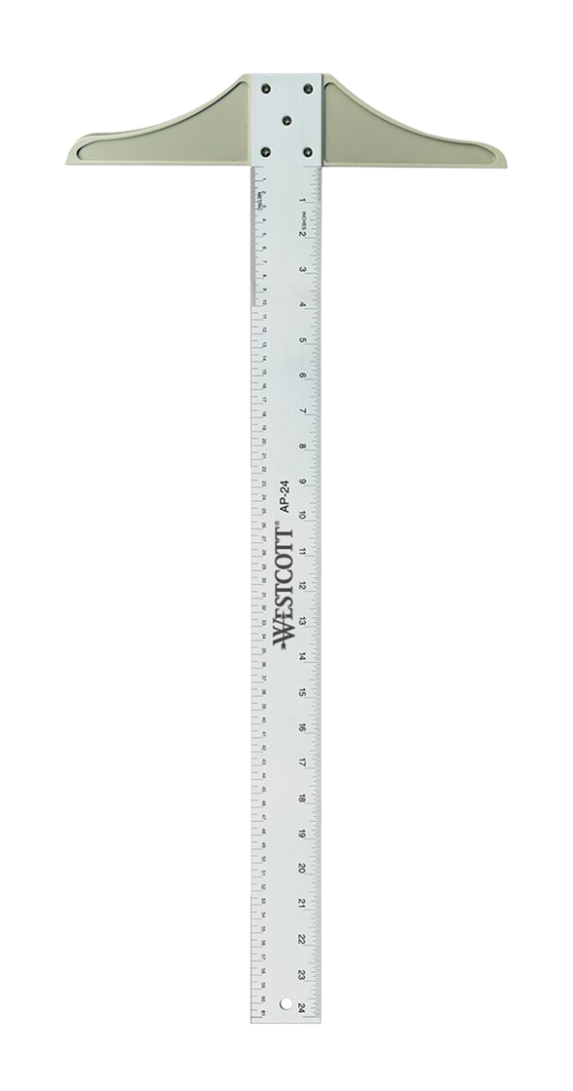 Picture of ACME Furniture 2051138 24 in. Westcott Aluminum T-Square Measurement Tool