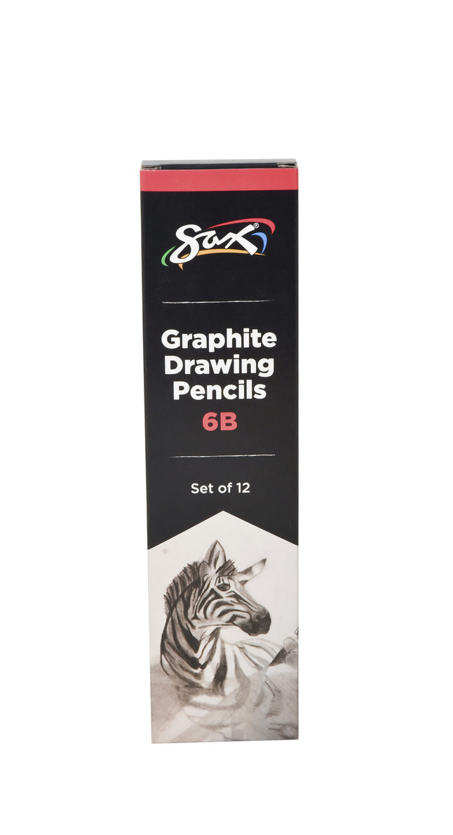 Picture of Pencil & Stationery Products 2090704 Sax Graphite Drawing Pencil&#44; 6B Hardness - Pack of 12