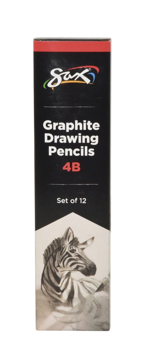 Picture of Pencil & Stationery Products 2090709 Sax Graphite Drawing Pencil&#44; 4B Hardness - Pack of 12