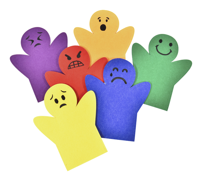Picture of Covered in Comfort 2091450 Abilitations Emotion Hand Puppets&#44; Set of 6