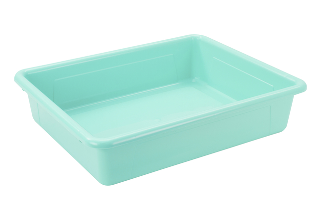 Picture of Storex Industries 2019908 10.75 x 13.25 x 3 in. School Smart Letter Size Storage Tray&#44; Teal