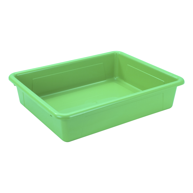 Picture of Storex Industries 2019919 10.75 x 13.25 x 3 in. School Smart Letter Size Storage Tray&#44; Green