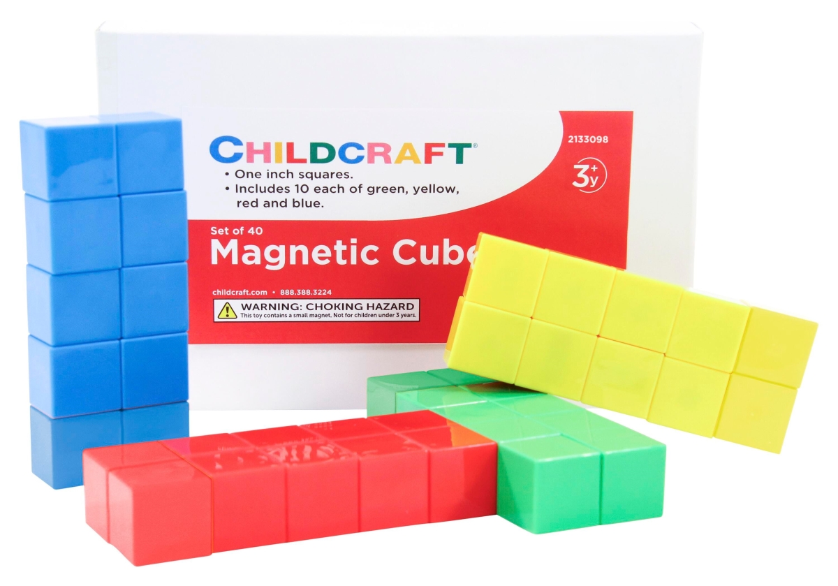 Picture of Childcraft 2133098 Magnetic Cubes - Set of 40