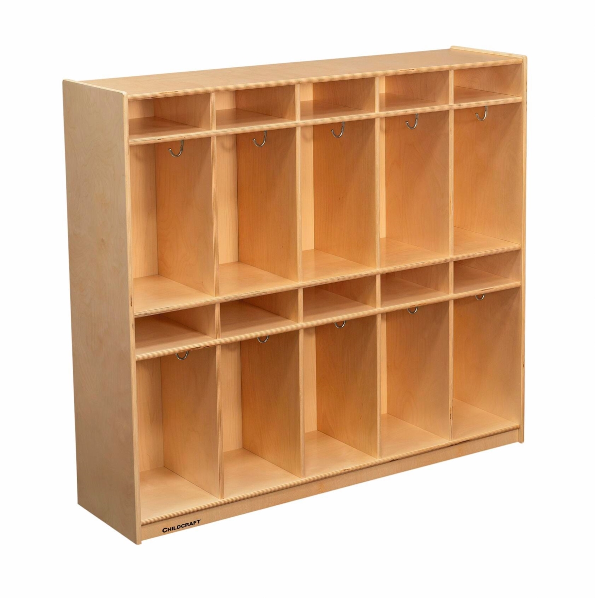 Picture of Childcraft 2127939 53.75 x 14.25 x 48 in. Coat Locker with Book Shelves - 10 Sections