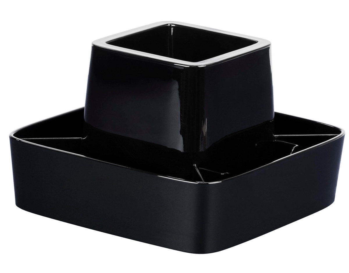 Picture of Storex 1575923 Storax Modern Gloss - Spinning Organizer&#44; Black - Case of 4
