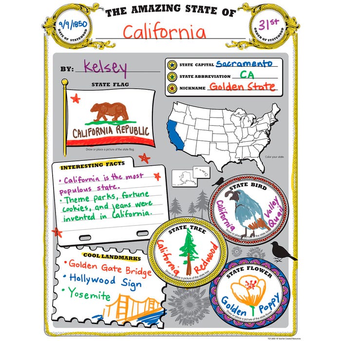 1568011 Amazing State Poster Pack - 32 Sheets