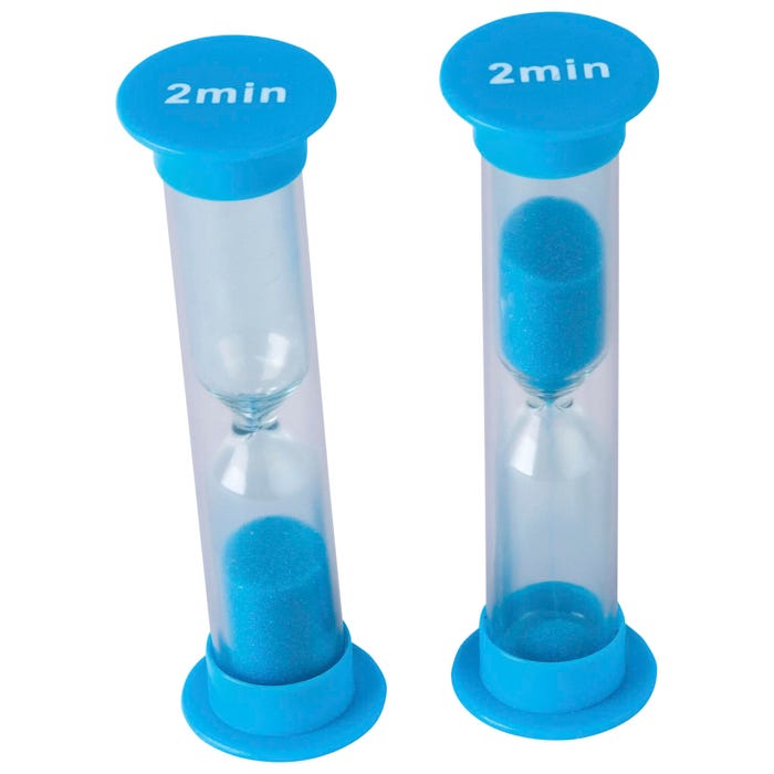 1593297 Small Sand Timers - 2 Minutes - Pack of 4
