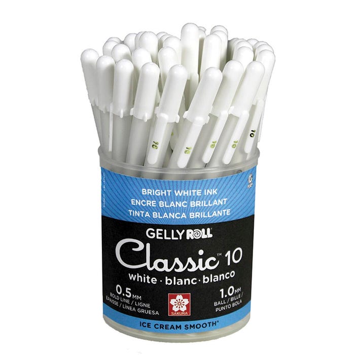 2003076 Gelly Roll Classic Gel Pens - 1.0 mm Bold Tip, White
