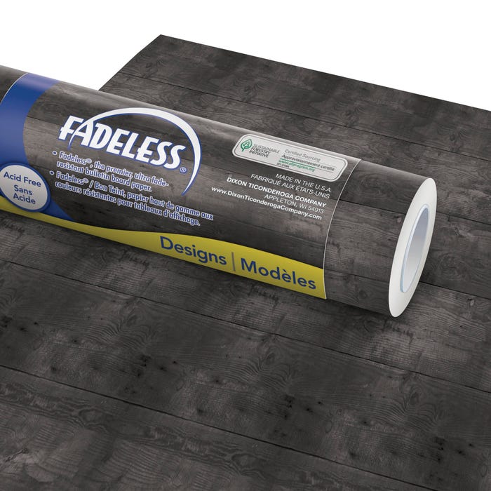2023398 48 in. x 50 ft. Black Shiplap Paper Roll