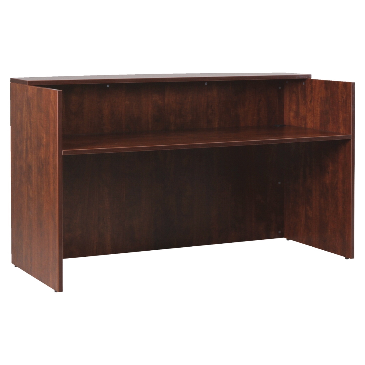 Essentials Series 72 Cherry Laminate Office Reception Desk - Cherry -  NewestEdition, NE3743937