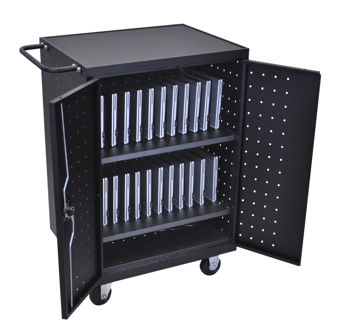Picture of Luxor 1515310 Cart 24 Laptop & Chromebook Charging Station - 31.12x 21.12x 40.12 in.
