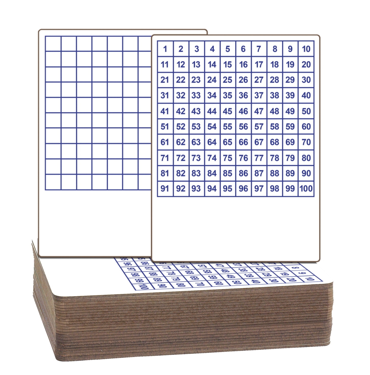 9 x 12 in. Dry Erase 2-Sided Hundreds Grid Board , Pack of 24