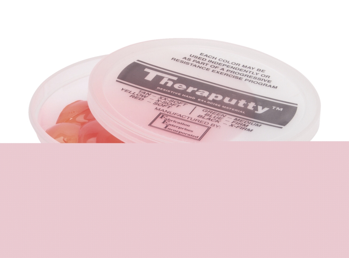 Picture of Theraputty 1587045 4 oz Soft protective Exercise Putty&#44; Red