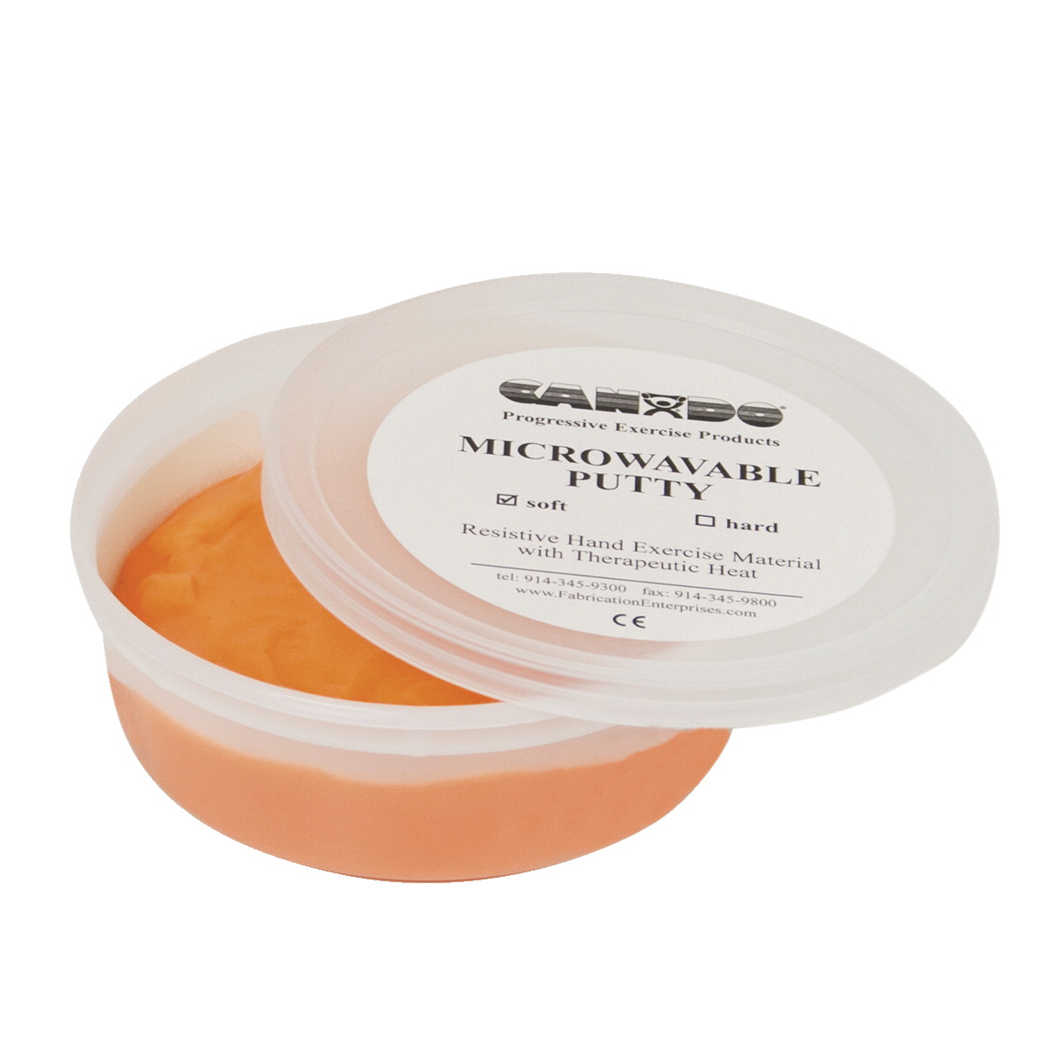 1587102 6 oz Soft Microwavable  Exercise Material, Orange