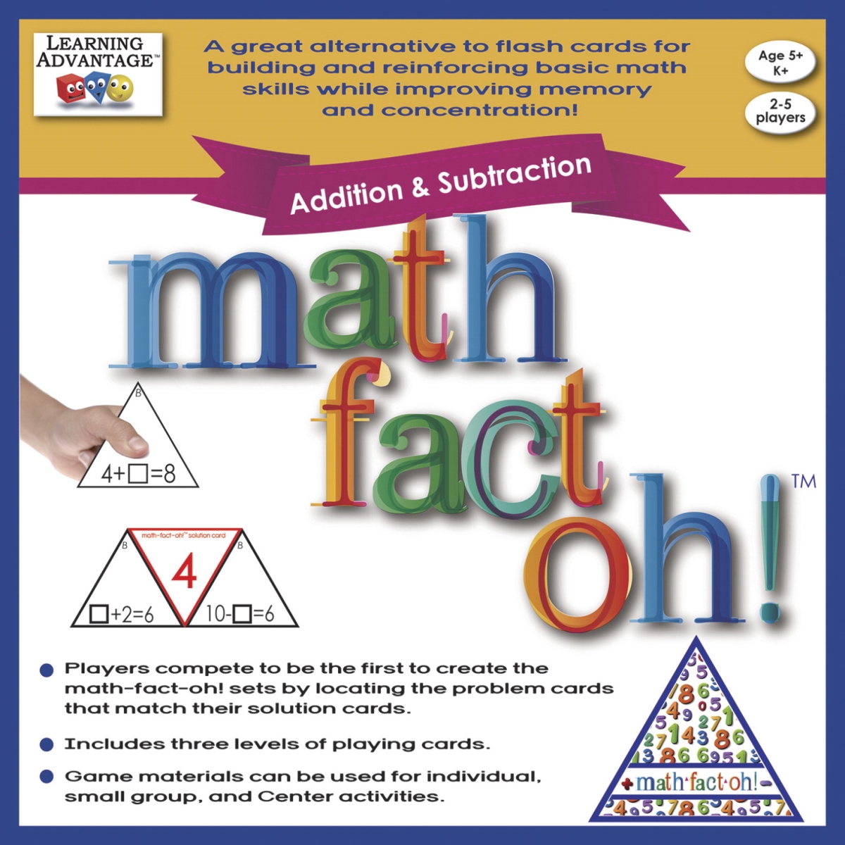 Picture of Learning Advantage 1540205 Math-Fact-Oh Addition & Subtraction Game