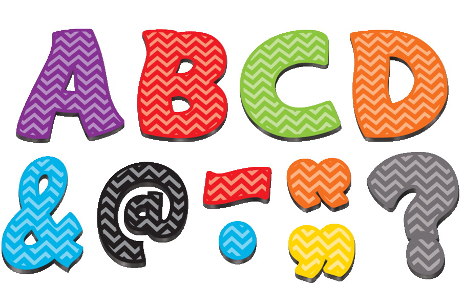 Picture of Teacher Created Resources 1539686 3 in. Magnetic Letters&#44; Funtastic Font - Set of 67