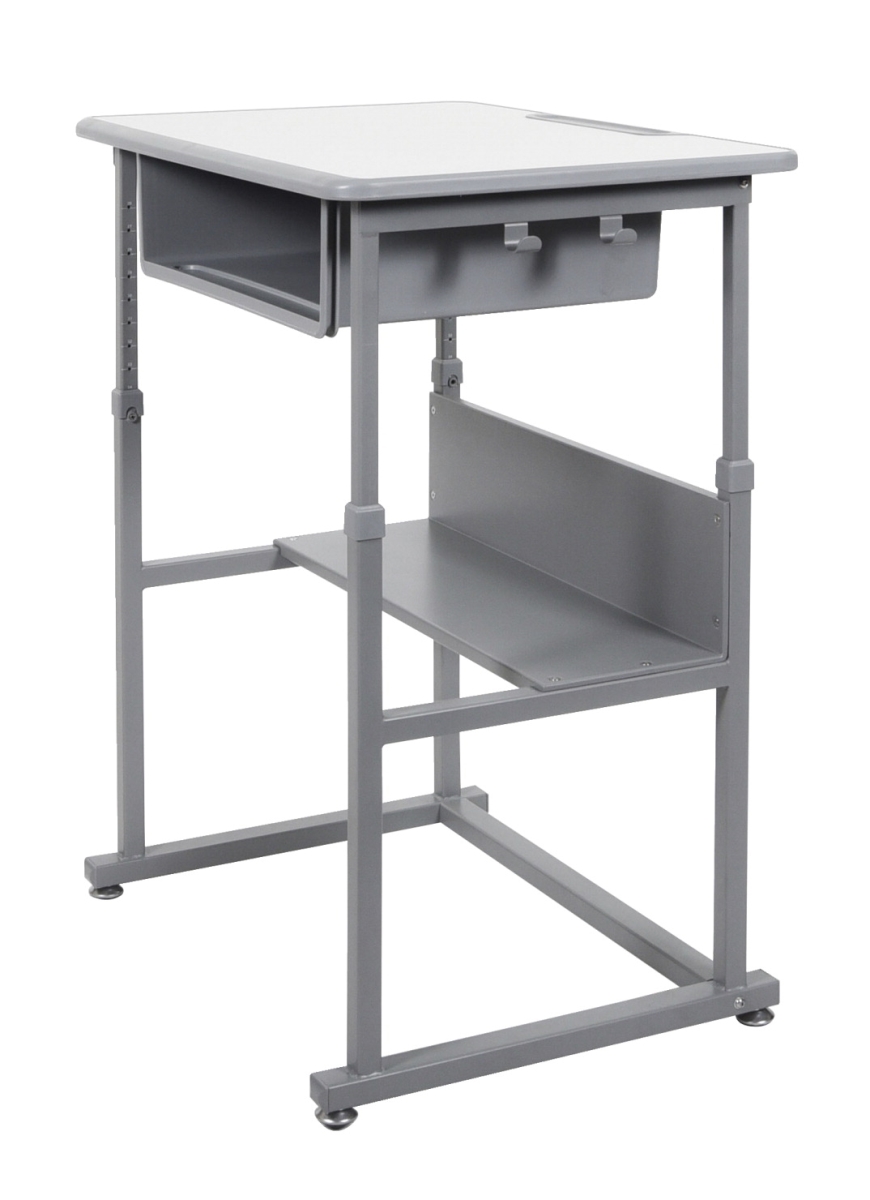 Picture of Luxor 1585864 24.5-42 in. Sit-Stand Student Desk with Manual Height Adjustable