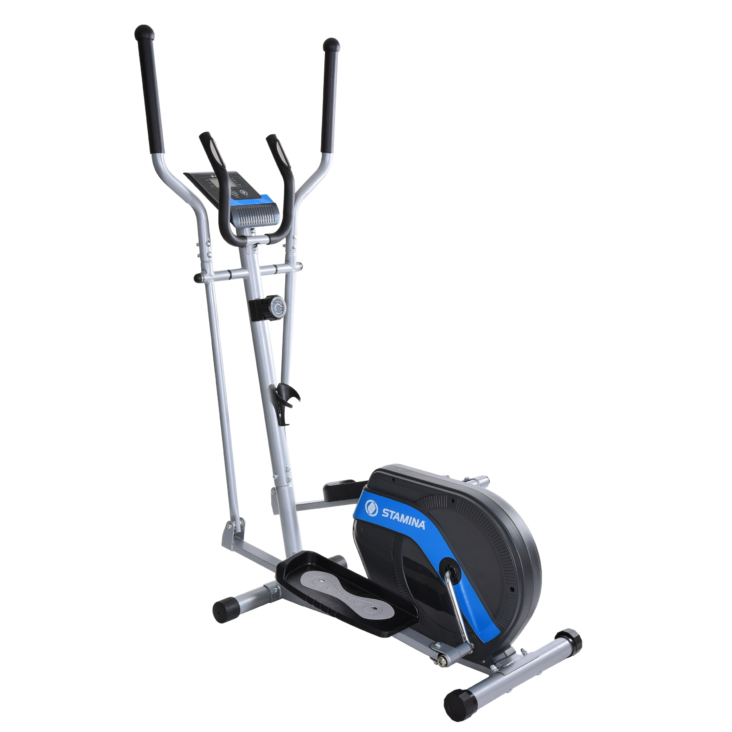 Picture of Stamina Products 55-1708 Elliptical Trainer 1748&#44; Silver Frame&#44; Dark Grey Housing & Blue Accents