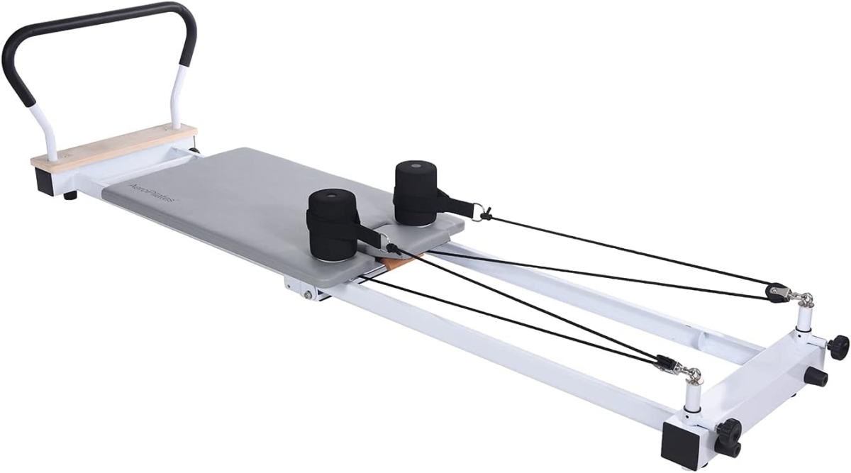 Picture of Stamina Products 55-5535 AeroPilates Precision Series Reformer 535&#44; White Frame with Grey Platform