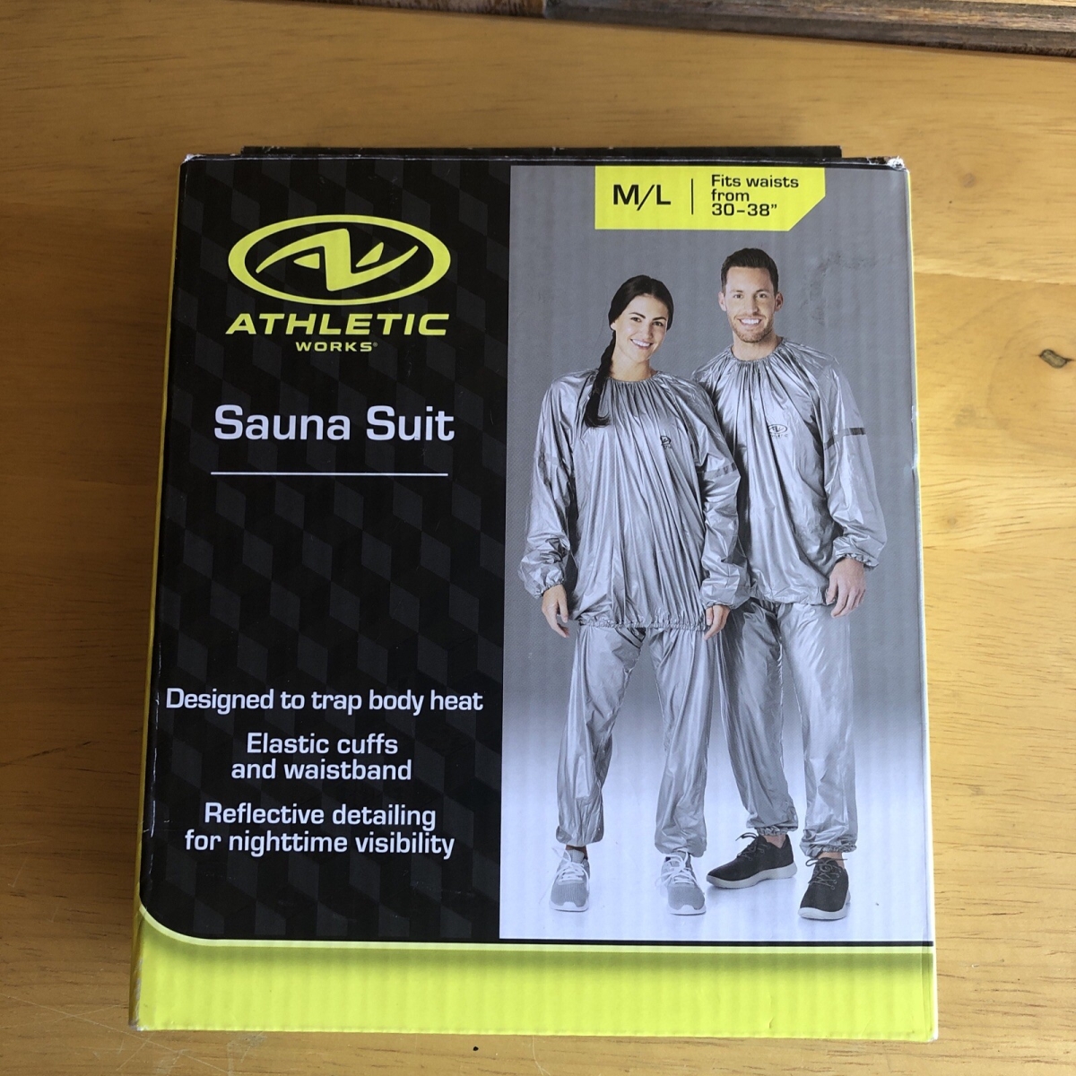 Picture of Stamina Products 05-0405 Silver & Grey Sauna Suit&#44; Medium & Large - Master - Pack of 24