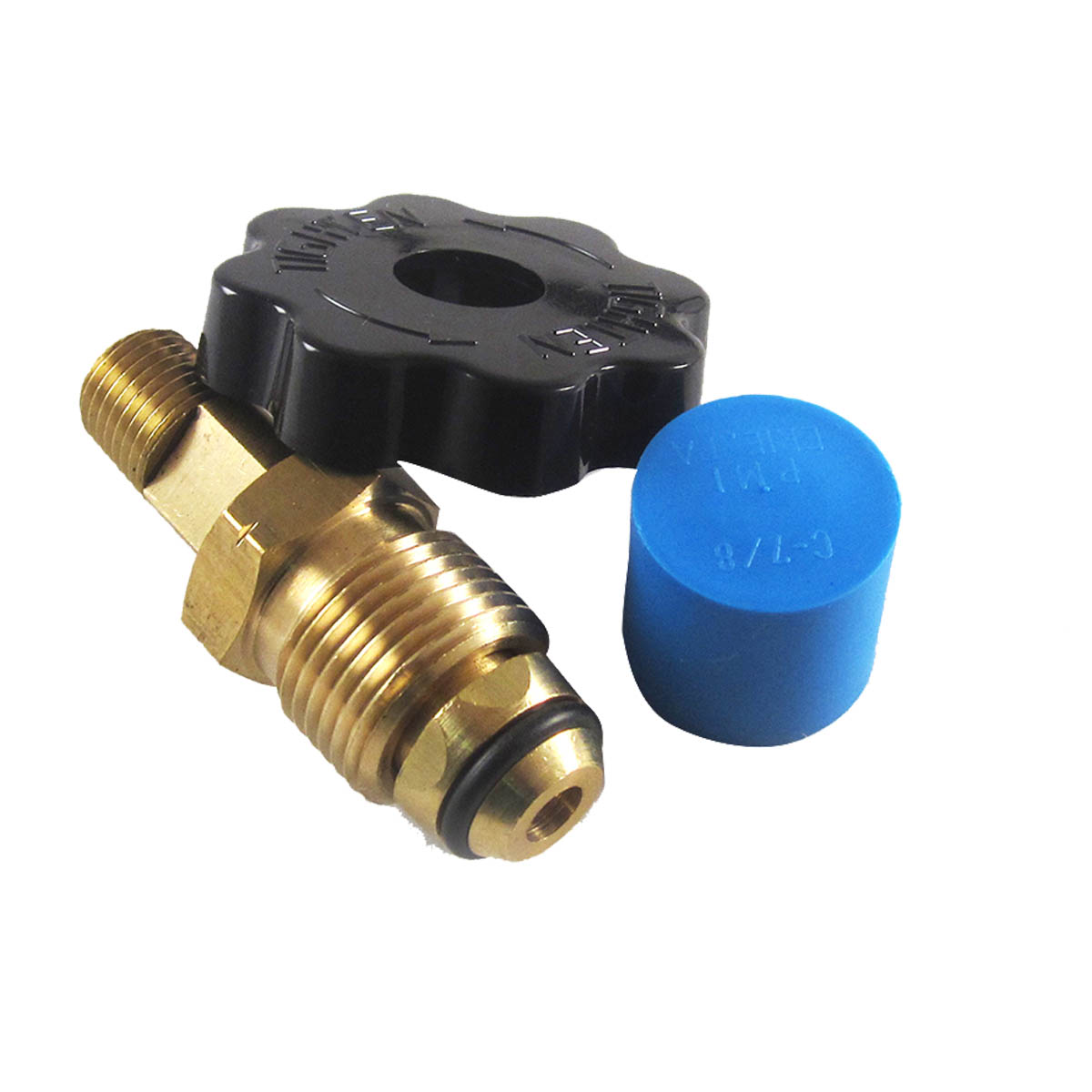 POL Fitting with Hand Wheel