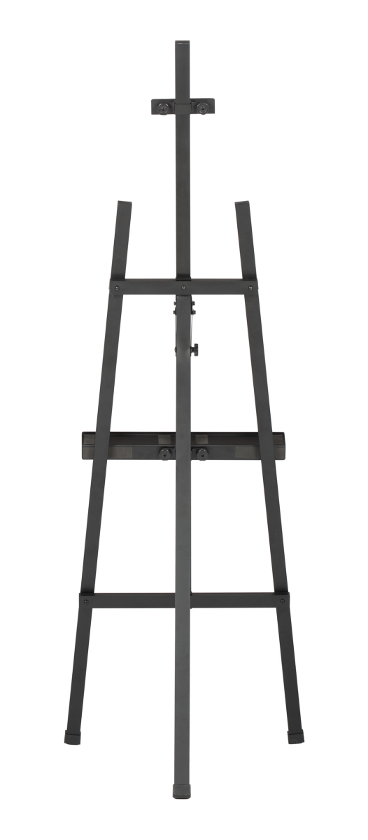 Studio Designs 13149 68 in. Heavy-Duty Metal Museum Display Art Lyre Easel for Canvases&#44; Matte Black - Large