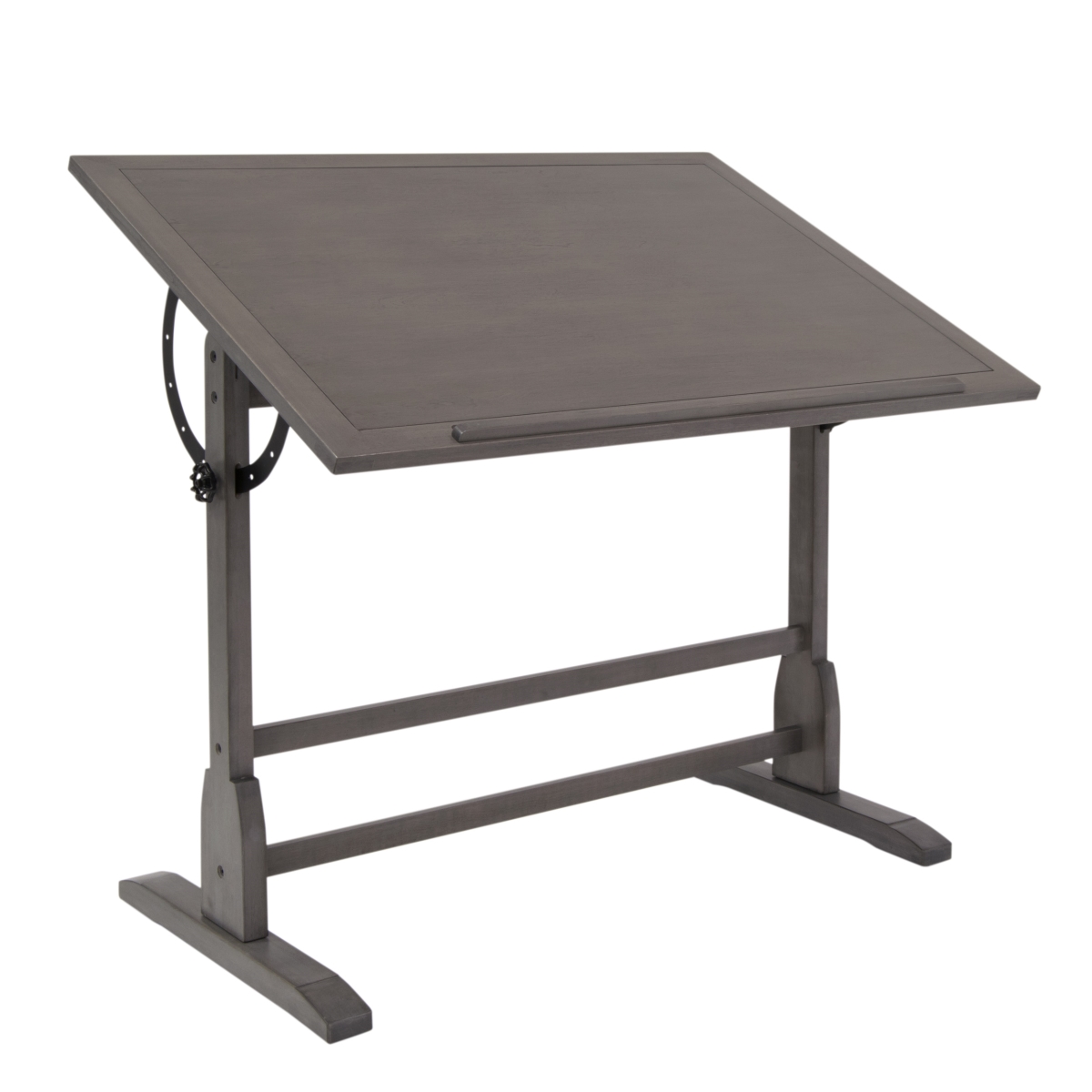 Picture of Studio Designs 13308 Vintage Solid Wood Drawing & Drafting Table with 42 x 30 in. Angle Adjustable Top&#44; Slate Gray