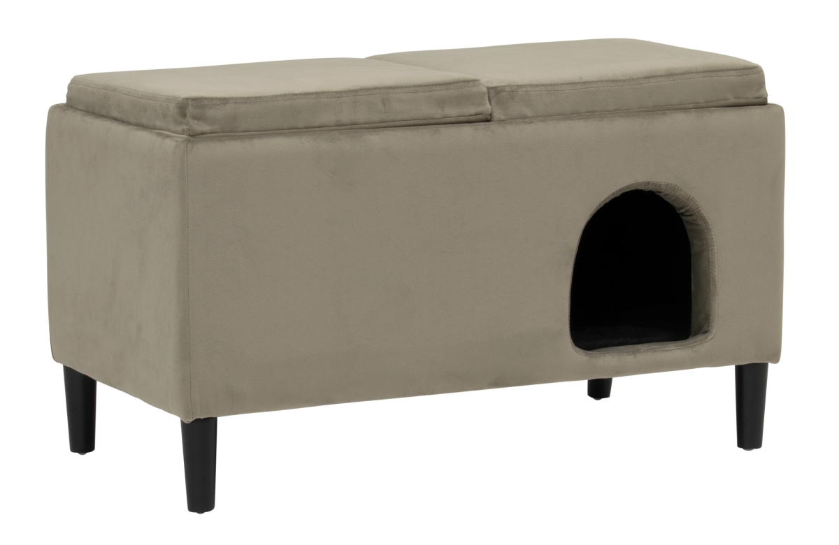 Picture of Paws & Purrs 61211 Paws & Purrs  32&apos; Wide Modern Dual-Purpose Ottoman Storage & Pet Bed for Small to Medium Dogs & Cats
