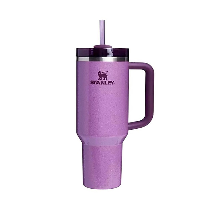 Picture of Stanley 10-12552-061 40 oz Quencher H2.0 Tumbler with Handle & Straw - Hammertone Lilac