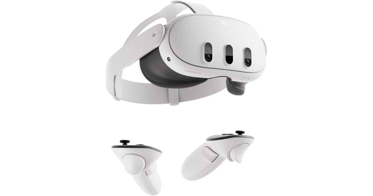 Picture of Meta SK-1000189-01 Quest 3 512GB Advanced All-in-One VR Headset with Batman Arkham Shadow - White