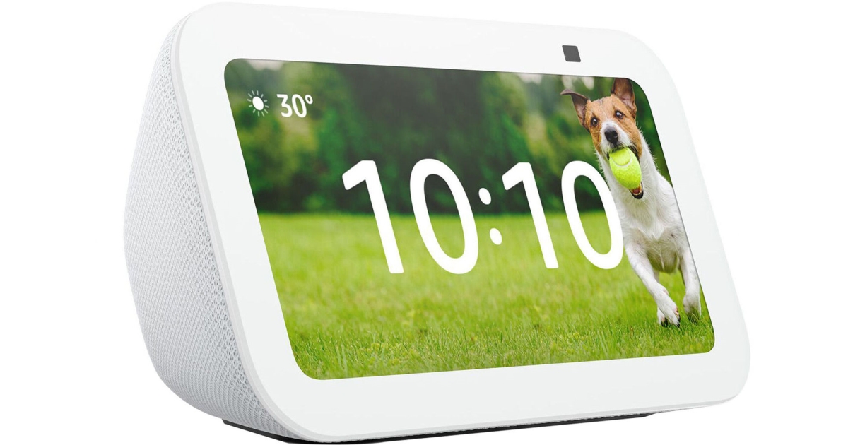 Picture of Amazon B09B2QTGFY 5.5 in. Echo Show 5 3rd Generation Smart Display with Alexa - Glacier White