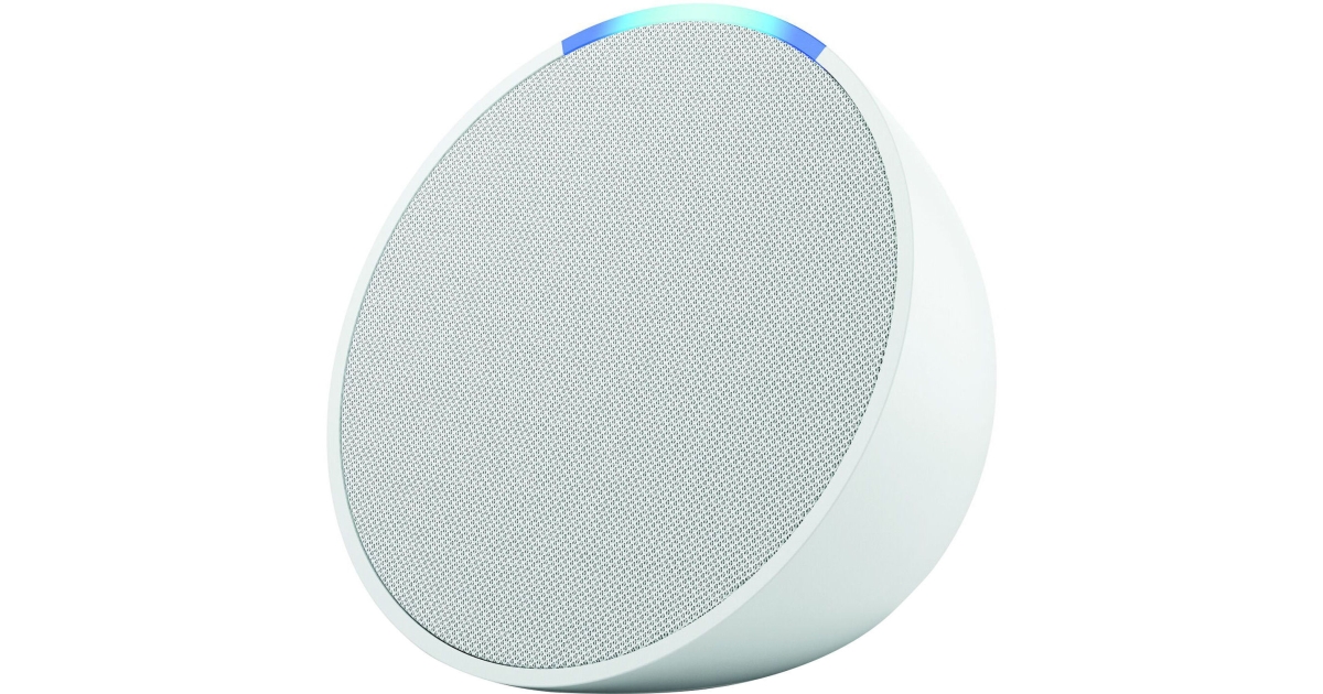 Picture of Amazon B09ZXLRRHY Echo Pop 1st Generation Smart Speaker with Alexa - Glacier White