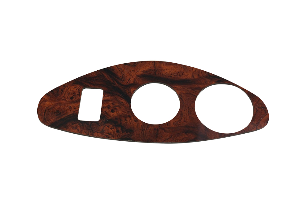 Gauge Trim Plate for EZGO RXV, Burled