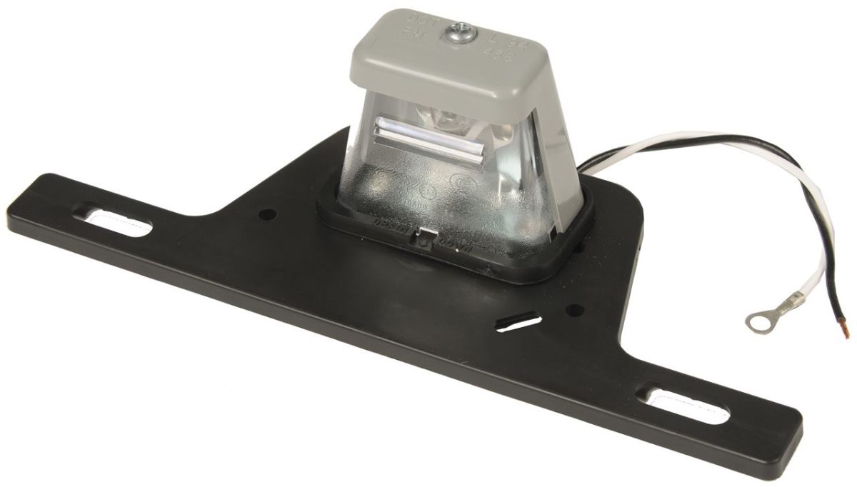 License Plate Light & Plastic Bracket with Seperate Ground Wire