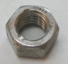 3 by 8-16 Hex Jam Nylon Lock Nuts
