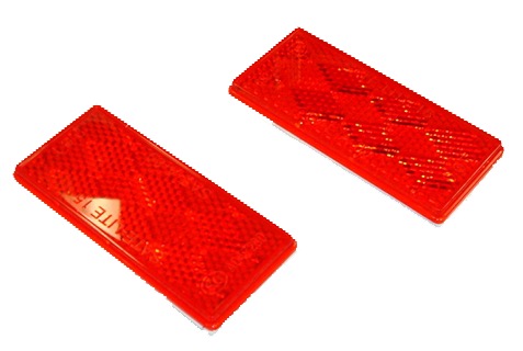 Picture of StentensGolf RE0001 1.5 x 3.25 in. Truck & Auto Reflectors - Red