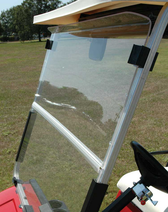 Windshield EZGO Hinged Folding Clear Impact for St350