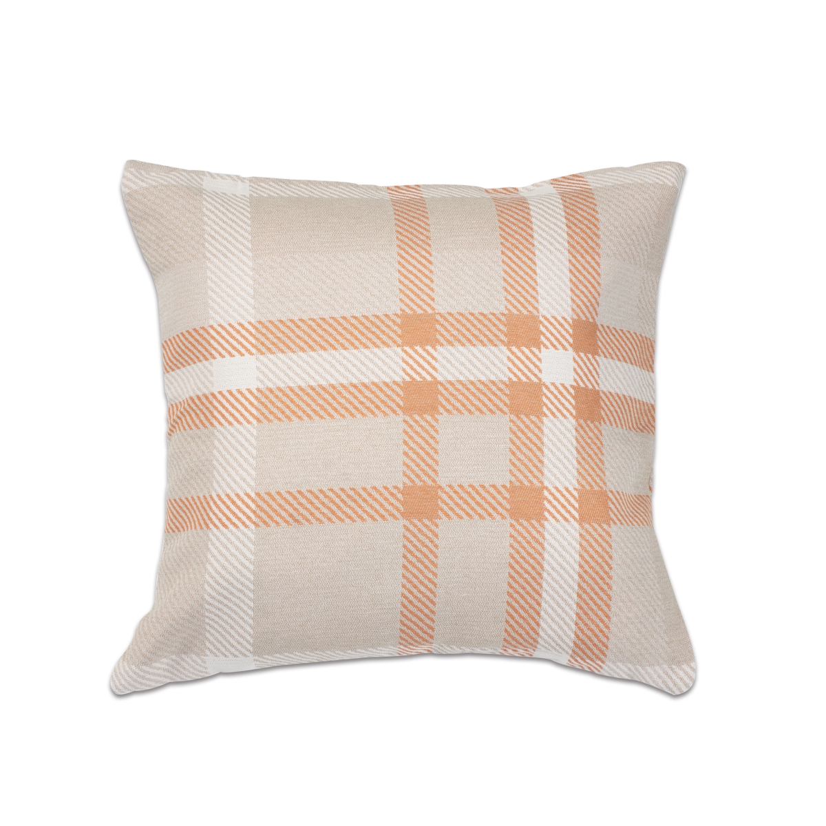 Picture of Astella TP18-FA34 18 x 18 in. Pacifica Tartan Tuscan Accent Throw Pillow&#44; Orange