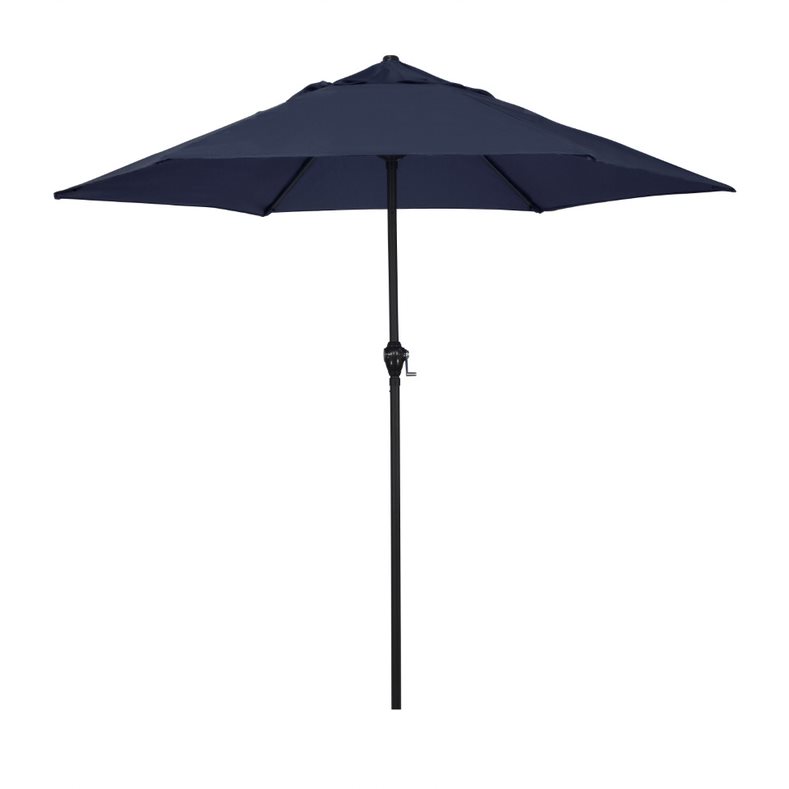 Picture of Astella 194061635735 9 ft. Steel Market Patio Umbrella with Crank Lift & Push-Button Tilt in Navy Blue Polyester