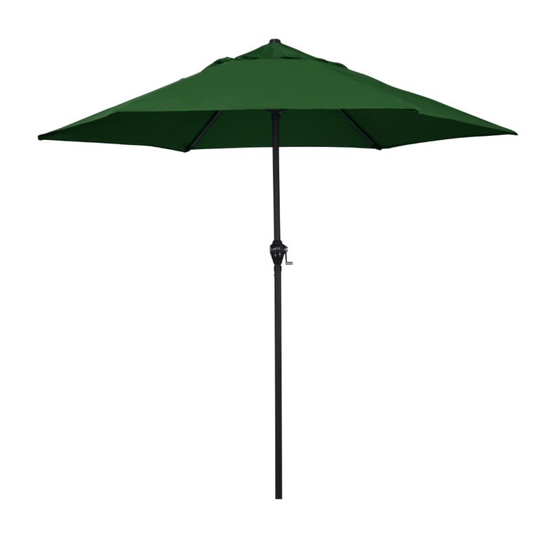 Picture of Astella 194061635742 9 ft. Steel Market Patio Umbrella with Crank Lift & Push-Button Tilt in Hunter Green Polyester