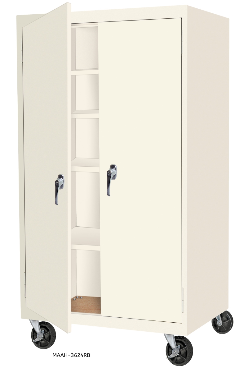 Mobile Cabinets - Black, 30 x 18 x 36 in.