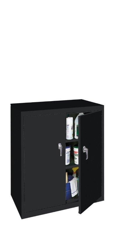 BL-364-DB Counter High Cabinet with 2 Fixed Shelves - Denim Blue, 36 x 18 x 42 in.