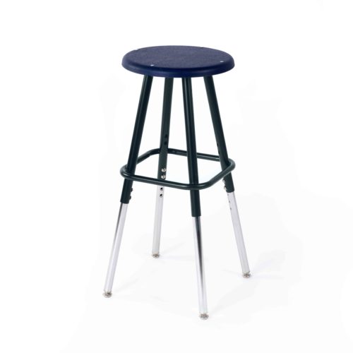 Picture of Stool S2LS06.B.X.N.F K-12 Navy Seat Stool with Black Frame
