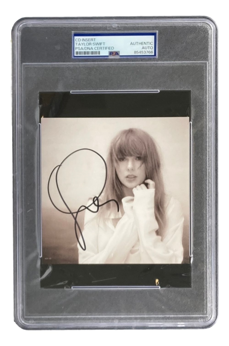 57075 Taylor Swift Signed Tortured Poets Department CD Insert PSA