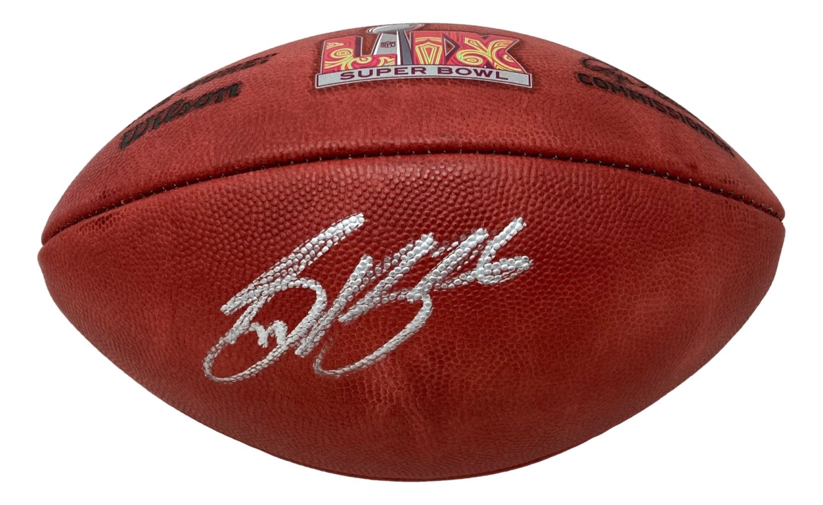 57032 Saquon Barkley Signed Philadelphia Eagles Super Bowl 59 LIX Duke Football PSA & DNA